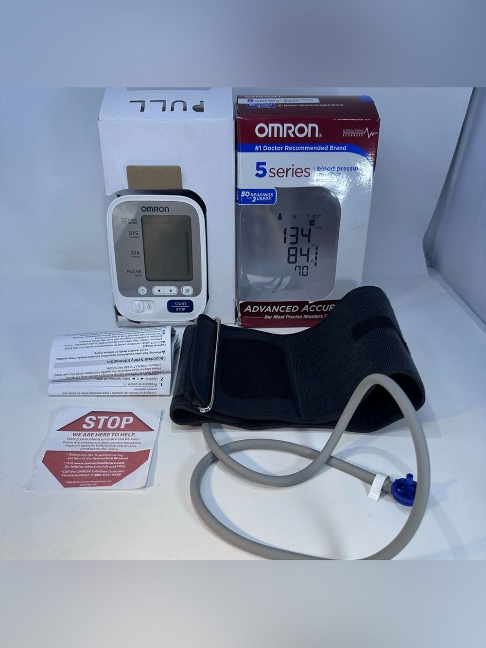 Omron 5 Series Blood Pressure Monitor BP742 Upper Arm Standard Cuff 2 Users